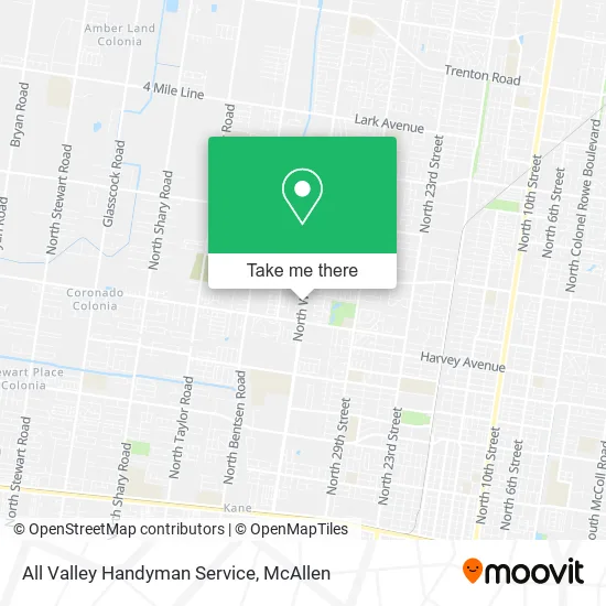 All Valley Handyman Service map