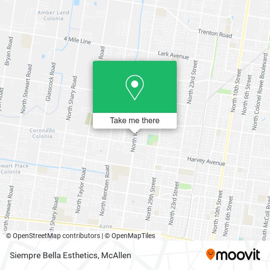 Mapa de Siempre Bella Esthetics