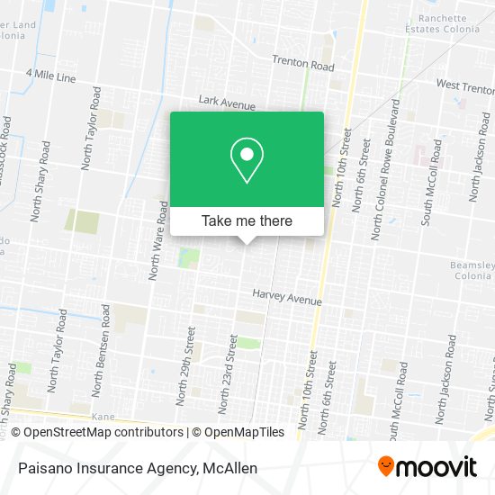 Paisano Insurance Agency map