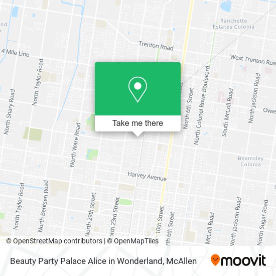 Beauty Party Palace Alice in Wonderland map