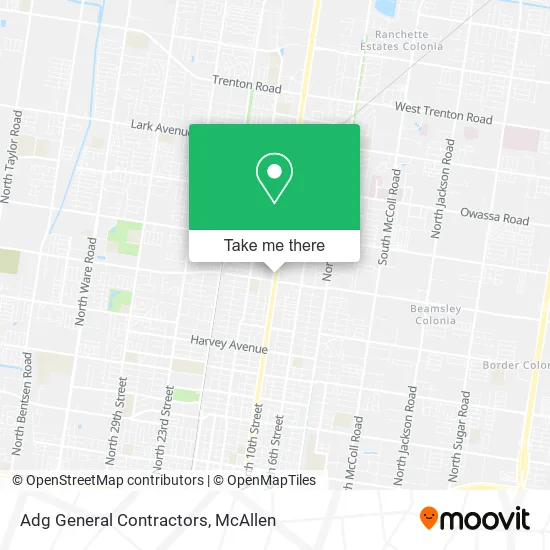 Adg General Contractors map