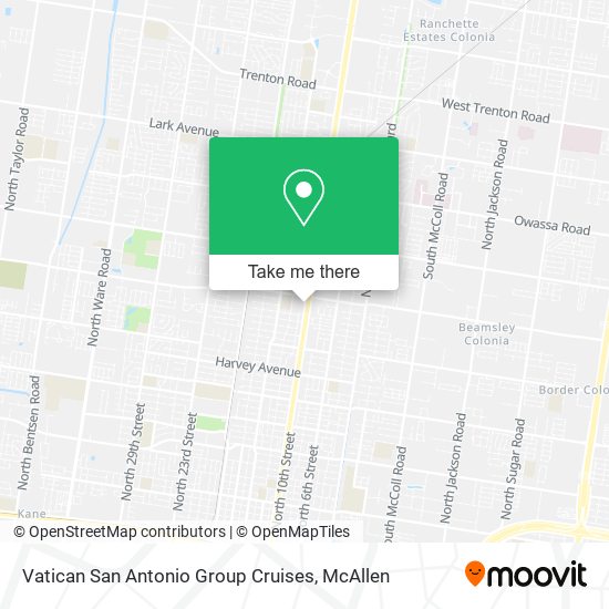 Mapa de Vatican San Antonio Group Cruises