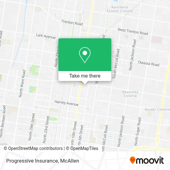Progressive Insurance map