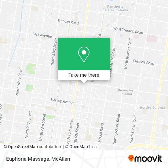 Euphoria Massage map