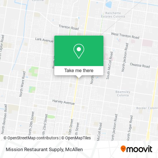 Mapa de Mission Restaurant Supply