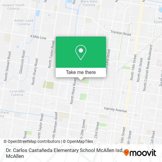 Dr. Carlos Castañeda Elementary School McAllen Isd map