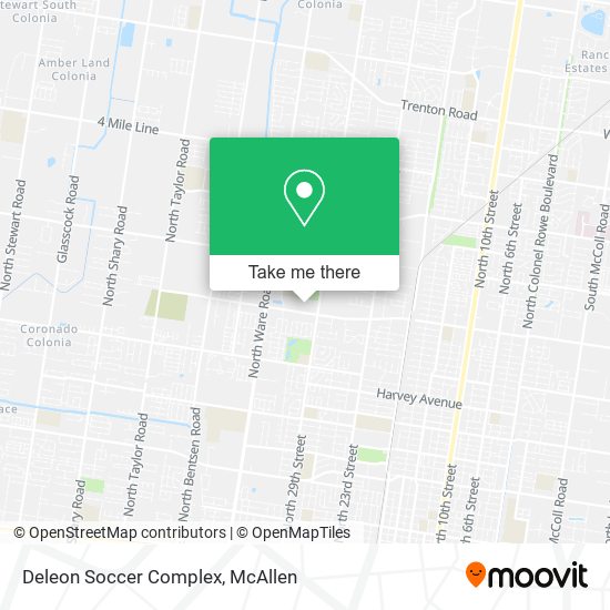 Deleon Soccer Complex map