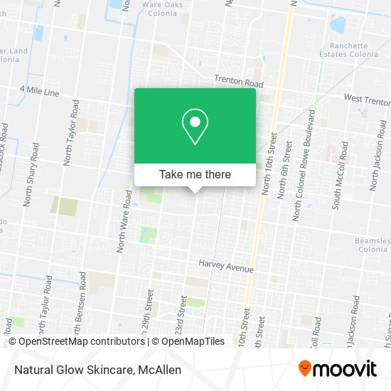 Natural Glow Skincare map