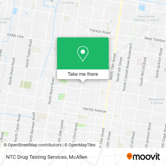 NTC Drug Testing Services map
