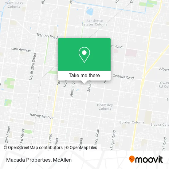 Macada Properties map