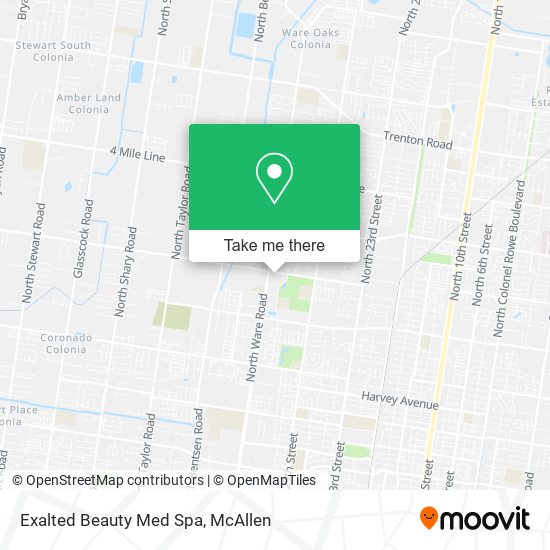 Mapa de Exalted Beauty Med Spa