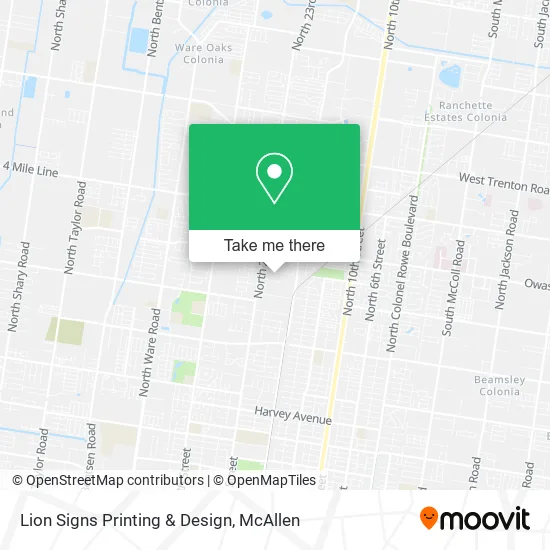 Mapa de Lion Signs Printing & Design