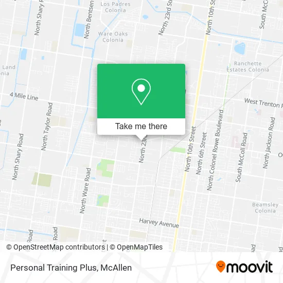 Personal Training Plus map