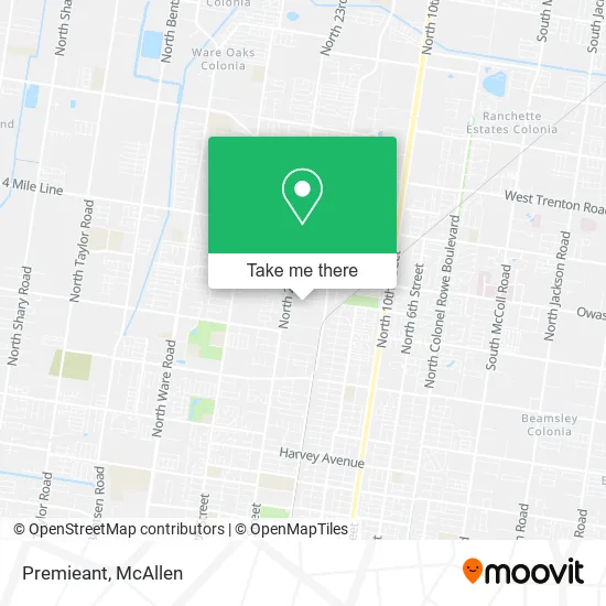 Mapa de Premieant