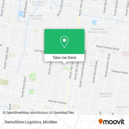 Demolition Logistics map