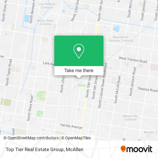 Top Tier Real Estate Group map