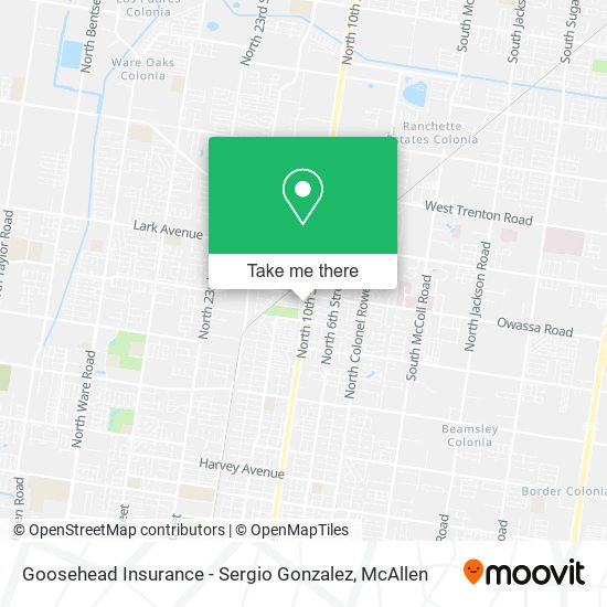 Goosehead Insurance - Sergio Gonzalez map