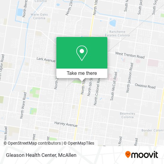 Gleason Health Center map