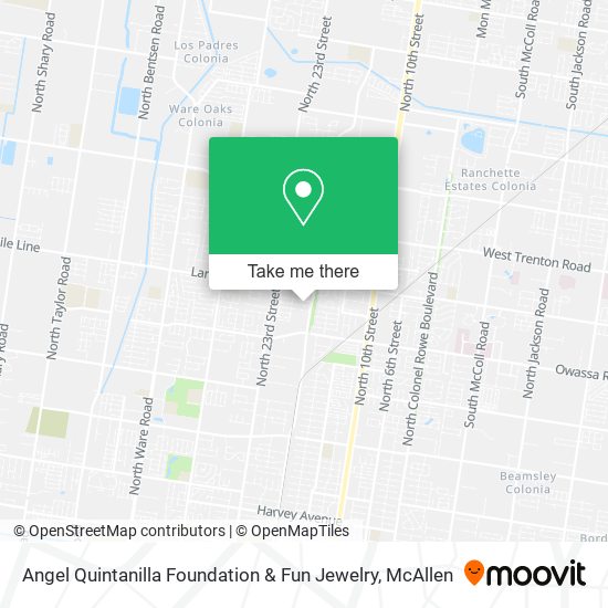Angel Quintanilla Foundation & Fun Jewelry map