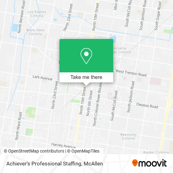 Achiever's Professional Staffing map