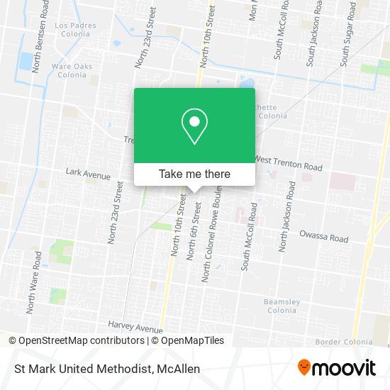 St Mark United Methodist map