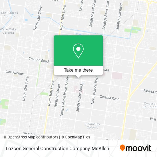 Lozcon General Construction Company map