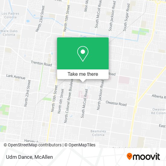 Mapa de Udm Dance