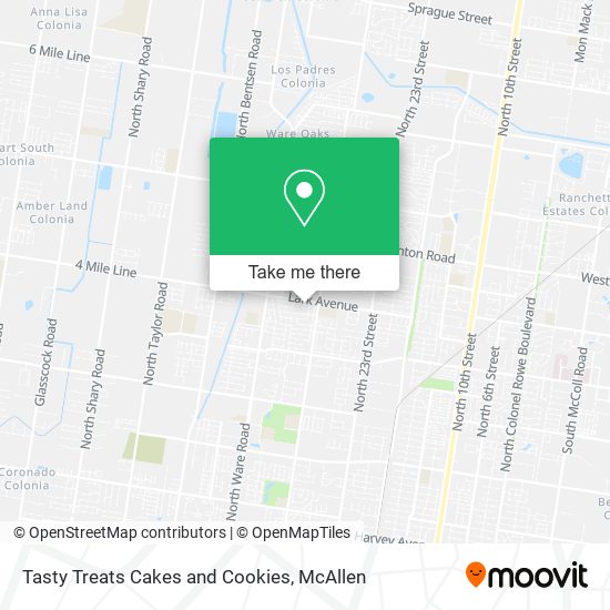 Tasty Treats Cakes and Cookies map
