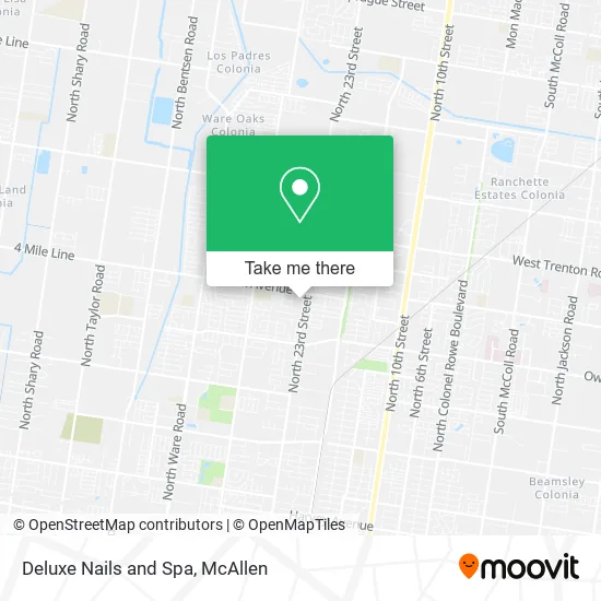 Mapa de Deluxe Nails and Spa