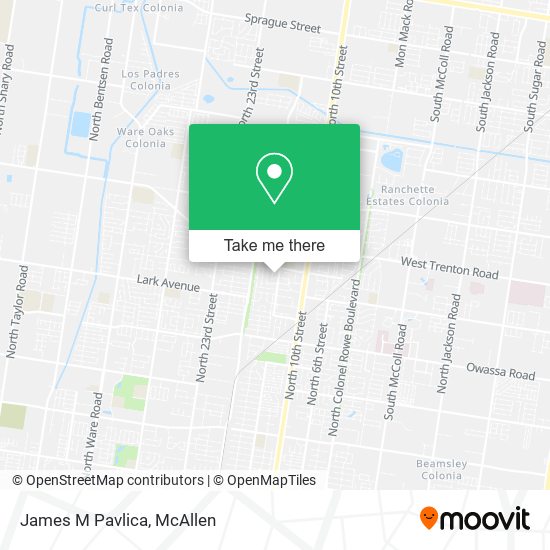 Mapa de James M Pavlica