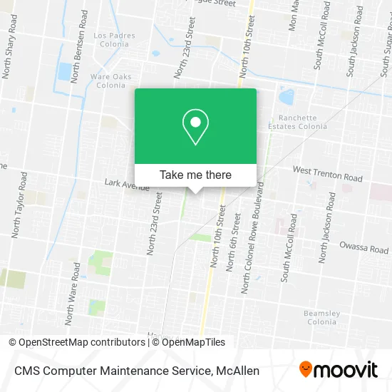 CMS Computer Maintenance Service map