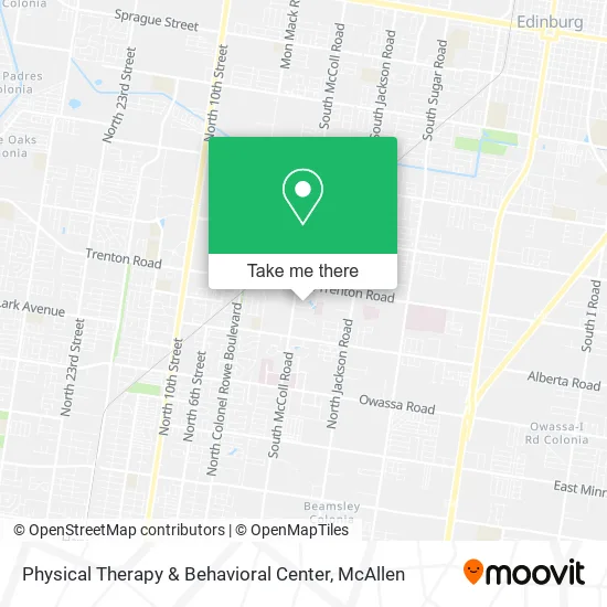 Physical Therapy & Behavioral Center map