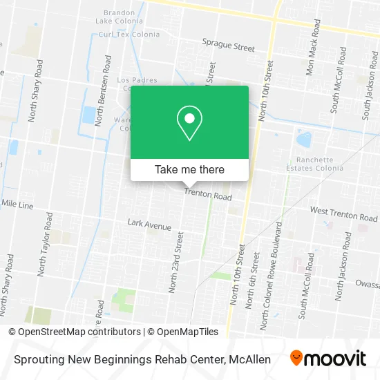 Mapa de Sprouting New Beginnings Rehab Center