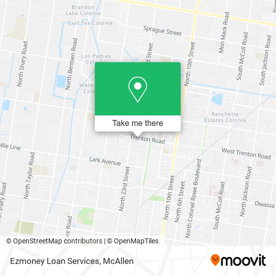 Ezmoney Loan Services map