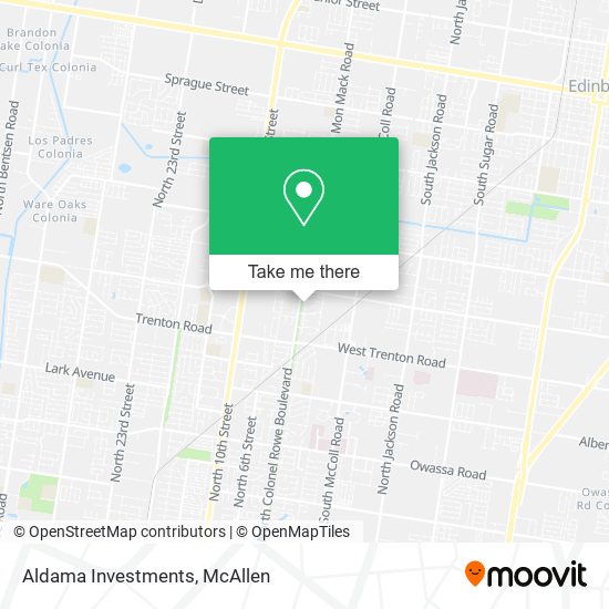 Aldama Investments map