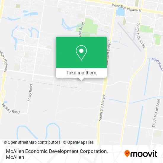 McAllen Economic Development Corporation map