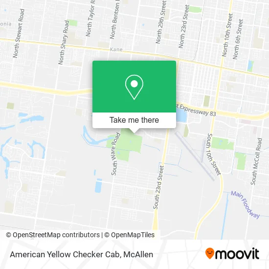 Mapa de American Yellow Checker Cab