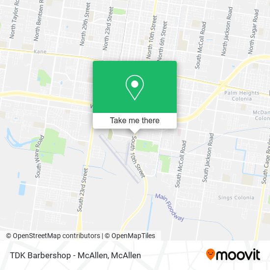 TDK Barbershop - McAllen map