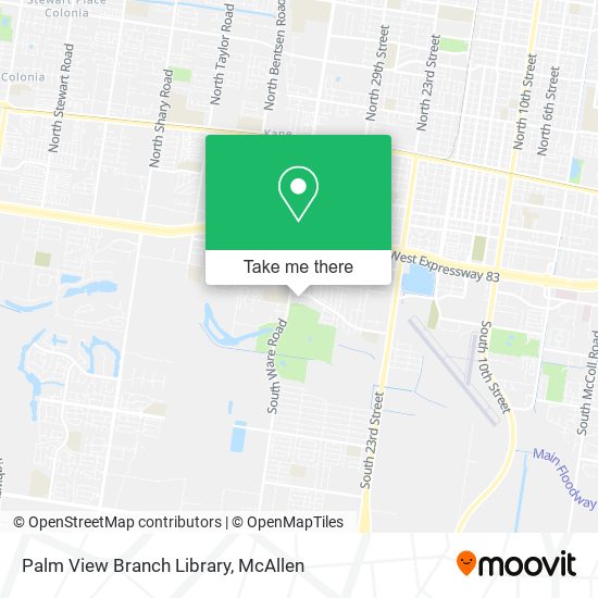 Palm View Branch Library map