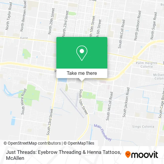 Just Threads: Eyebrow Threading & Henna Tattoos map