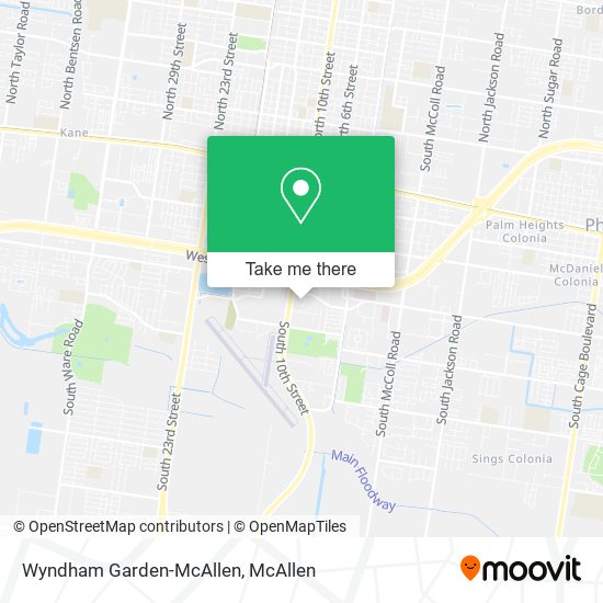 Wyndham Garden-McAllen map