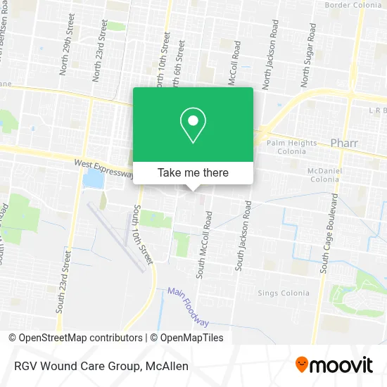 RGV Wound Care Group map