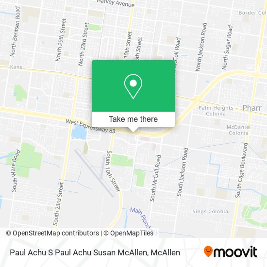 Mapa de Paul Achu S Paul Achu Susan McAllen
