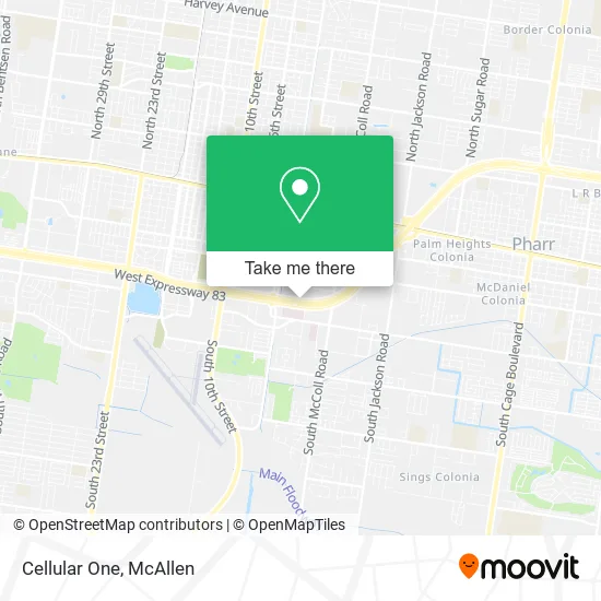 Mapa de Cellular One