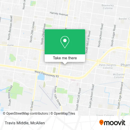 Travis Middle map
