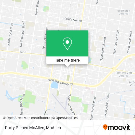 Party Pieces McAllen map
