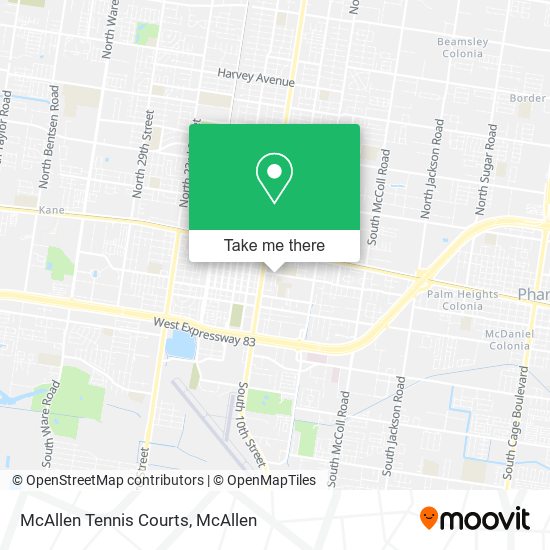 Mapa de McAllen Tennis Courts