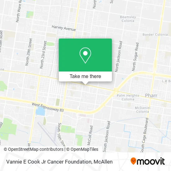 Vannie E Cook Jr Cancer Foundation map