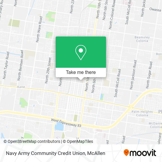Navy Army Community Credit Union map