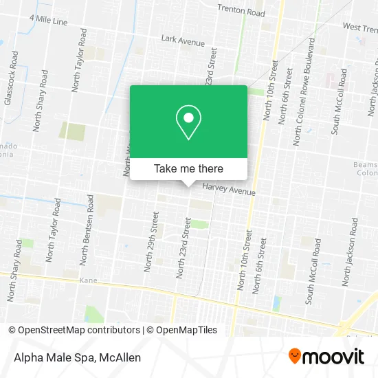 Alpha Male Spa map